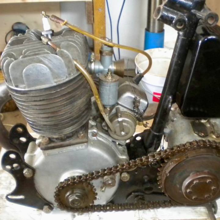 Ensemble moteur + boîte de vitesses – Moto ancienne