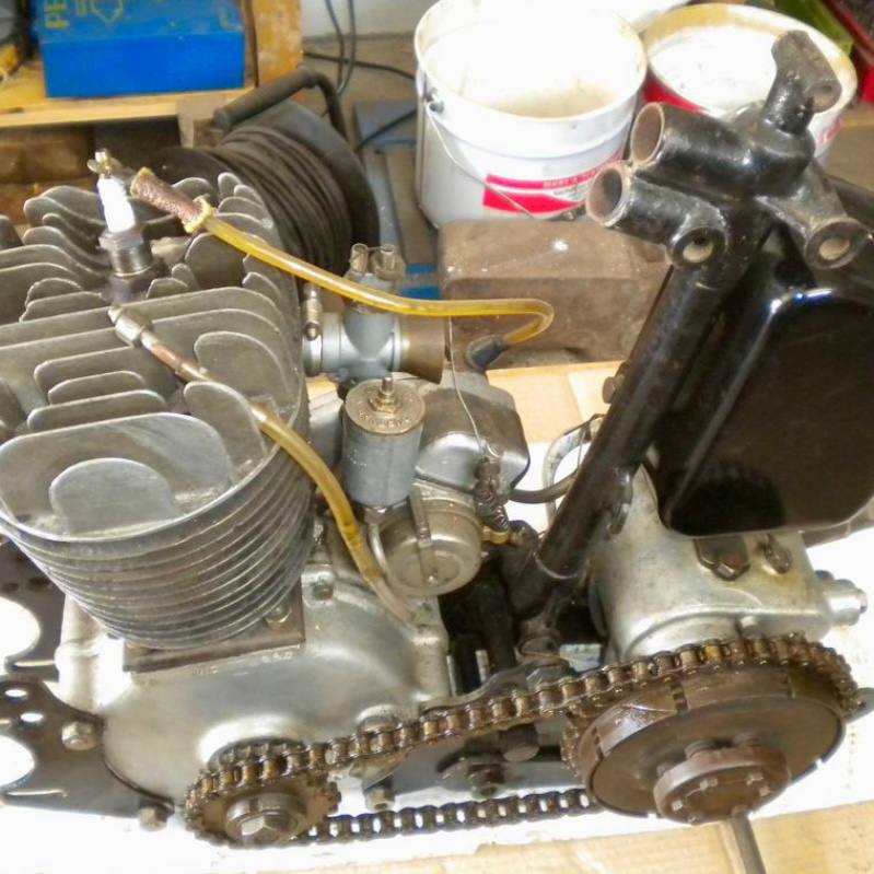 Ensemble moteur + boîte de vitesses – Moto ancienne