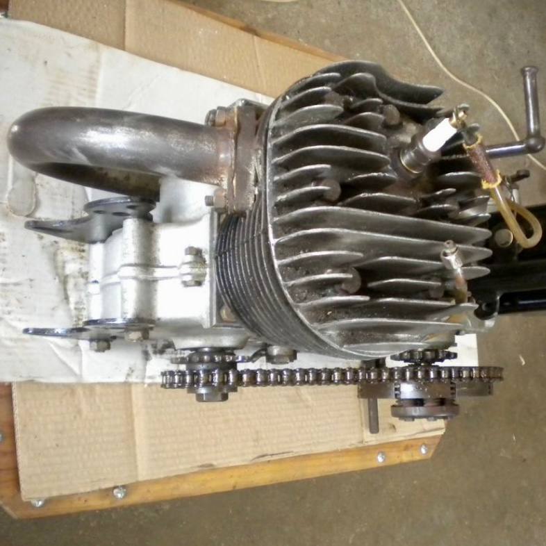 Ensemble moteur + boîte de vitesses – Moto ancienne